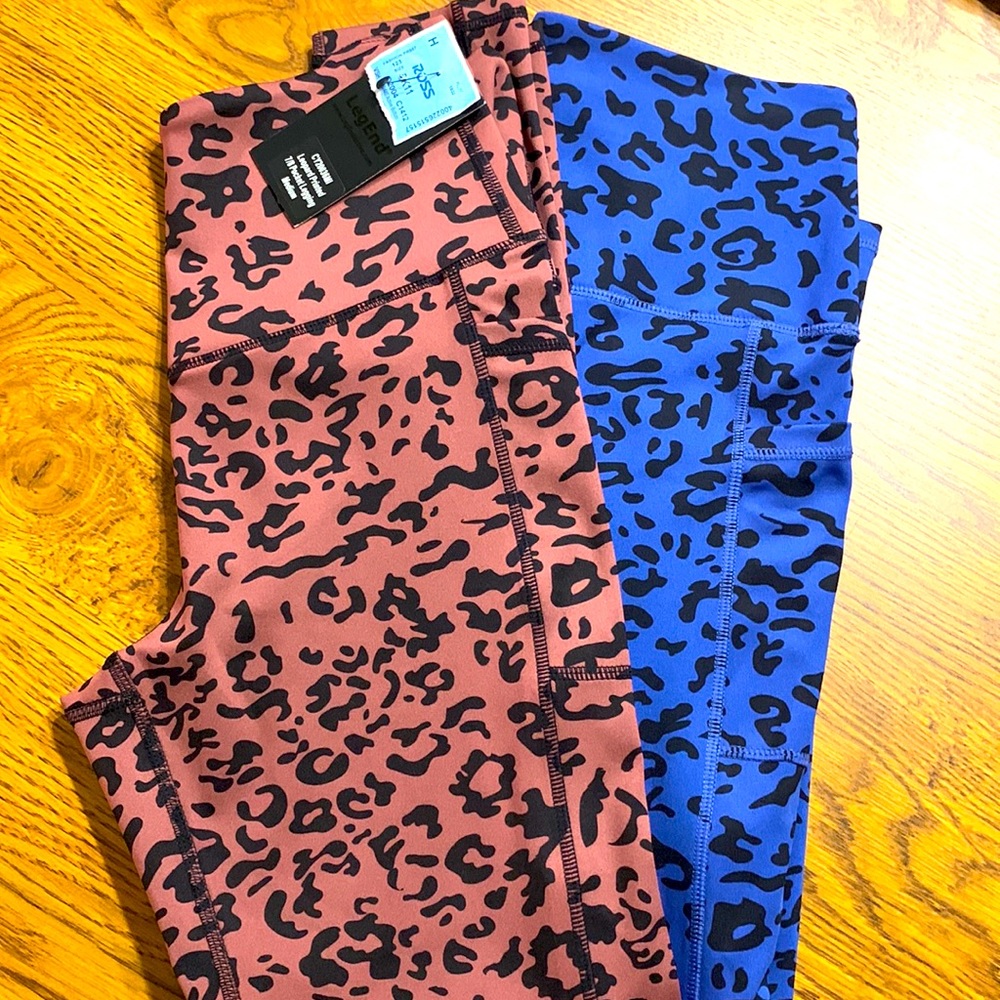 Leg End Active Wear Pants. Size Medium. 2 pair